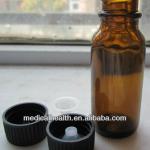 1/2oz Amber glass bottle with polyseal (cone) lined closure 1/2oz 1/2 oz 1oz 2oz 4oz 8oz