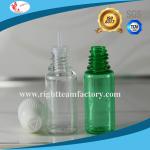 10 ml green pet bottles with child resistant cap 10ml  PET dropper bottle