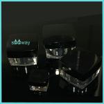 15g 30g 50g acrylic jar with black lid