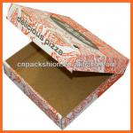 Low price carton box corrugated paper pizza box with custom design