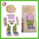 Girl 5- layer wooden puzzle