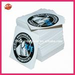 Custom individual sheet adhesive sticker printing, promotion sticker printed with custom logo