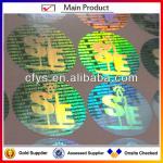 3D LOGO printing PET Fragile hologram sticker