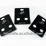 Black PVC earring cards