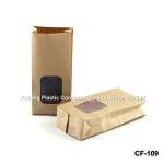 kraft paper bag with clear window