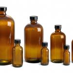 Amber glass Bottles For Syrup DIN PP 28mm