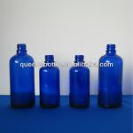 COBALT BLUE BOSTON ROUND BOTTLES, PHARMACEUTICAL BOTTLES