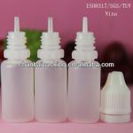 ISO8317/SGS/TUV 10ml plastic dropper bottle metal eliquid bottle child and tamper proof cap