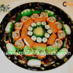 12 inch round disposable plastic party tray