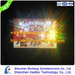 High Quality LED Fiber Optic Light Up Greeting Card for Christmas