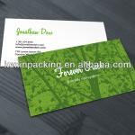 Green offset printing paper business name card