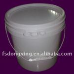 10L white plastic round buckets/barrels/pails for paint DXPB22