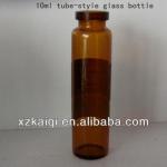 10ML amber tube-style glass bottle TUB-001