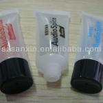 10ml cheap transparent and clear cosmetic plastic soft tube with black screw cap container SXL-T2