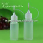 10ml pe plastic needle tip bottle for ecigaretee ISO8317 with long thin tip CB-10ml