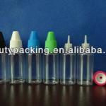 10ml PET e liquid bottle with childproof cap and long thin dropper tip BT-036