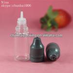 10ml pet empty e-liquid bottle in stock long thin tip child and tamper proof cap CB-10ml