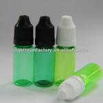 10ml plastic green e-liquid dropper bottle with triangle 10ml