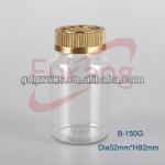 150cc Clear Plastic Medicine Bottles with Aluminum Lids, pet Bottle Manufacturers B-150G pet bottle manufacturers