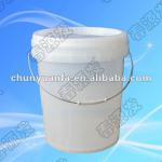 17.5L Transparent PP plastic bucket with lid and metal handle CYF175-A