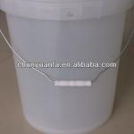 18L Transparent PP plastic bucket with lid and metal handle CYF18-A