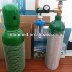 1L-10L Medical Aluminum Oxygen Gas Cylinder With Valve for Ambulance/Hospital/Clinic Supply 1L~10L