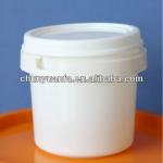 1L small white PP plastic pail with lid CYF1Z