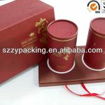 2 tins packed tea packaging box with base tray ZY-YL-0039