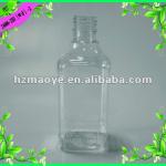 200ml clear pet square plastic wine bottle for liquid PET-24MM-200-2