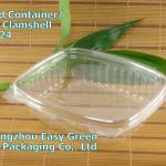 2011 popular PET Disposable Clamshell Salad Bowl Container HC-24 HC-24