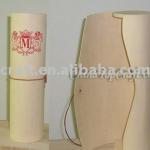 2013 buy Cylinder wooden wine box for one bottle TWC-0240