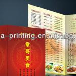 2013 new design colorful cheap restaurant menu printing KM-010