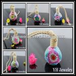 2014 hottest polymer clay perfume glass bottle with cork YHPB25