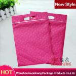 2014 Latest Embossed Design Non-woven Zipper Bag GUOSHENG201