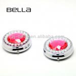 2014 NEW ARRIVAL metal cut pill case with stone/ fashion pill case with jewel BA-PC093