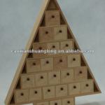 2014 new polished Christmas tree shape wooden chocolate box SLC11133