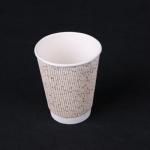 2014 The newest design 12oz disposable ripple wall paper cup H5001