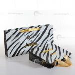 2014Trendy Paper Shopping Bag With Ribbon Handle V3005 2014 paper gift bag,paper gift bag