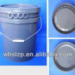 20L gray bucket with handle and lid for paint WHP20-1