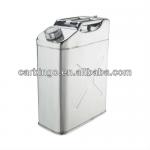 20L Vertical Stainless Steel Oil Tank Jerry Can AT90005