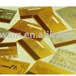 24k golden Metal card with magnestic strip 554