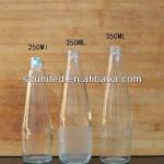 250ml,350ml clear juice beverage glass bottle for sale many models