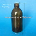 250ml amber empty cylinder pharmaceutical medicine glass bottle wholesale Rowell