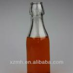 250ml clear wine glass bottle with swing top cap MH-9017