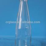 250ml customized color beverage glass bottle for milk or juice with exquitsit craft 13R-187