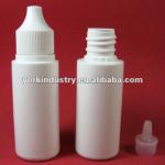 25ml Plastic white PE dropper bottle with screw cap PC13-21-715