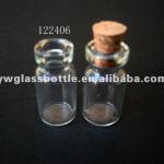 2ml Clear cork glass bottle wholesale HI-44