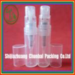 2ml mini clear plastic atomizer spray bottles CBP