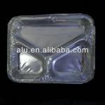 3 copartment Aluminium Foil Meal Trays for food take away packaging FQ22818035