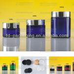 30ml, 60ml, 100ml, amber,blue,green Glass jar with aluminum lid, glass cosmetic jar, cream jar GLASS JAR,Glass Jar